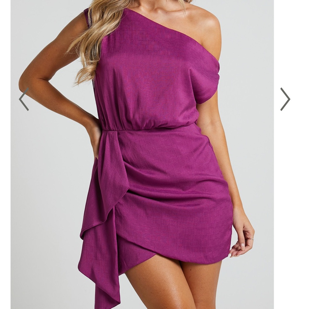 Showpo Purple Off-Shoulder Dress